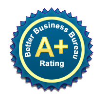 we have a BBB accredited business A+