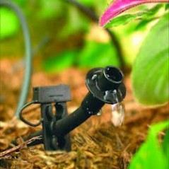 the nozzle of a drip irrigation system
