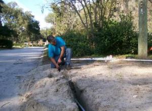 Tacoma irrigation contractor installs a pvc line